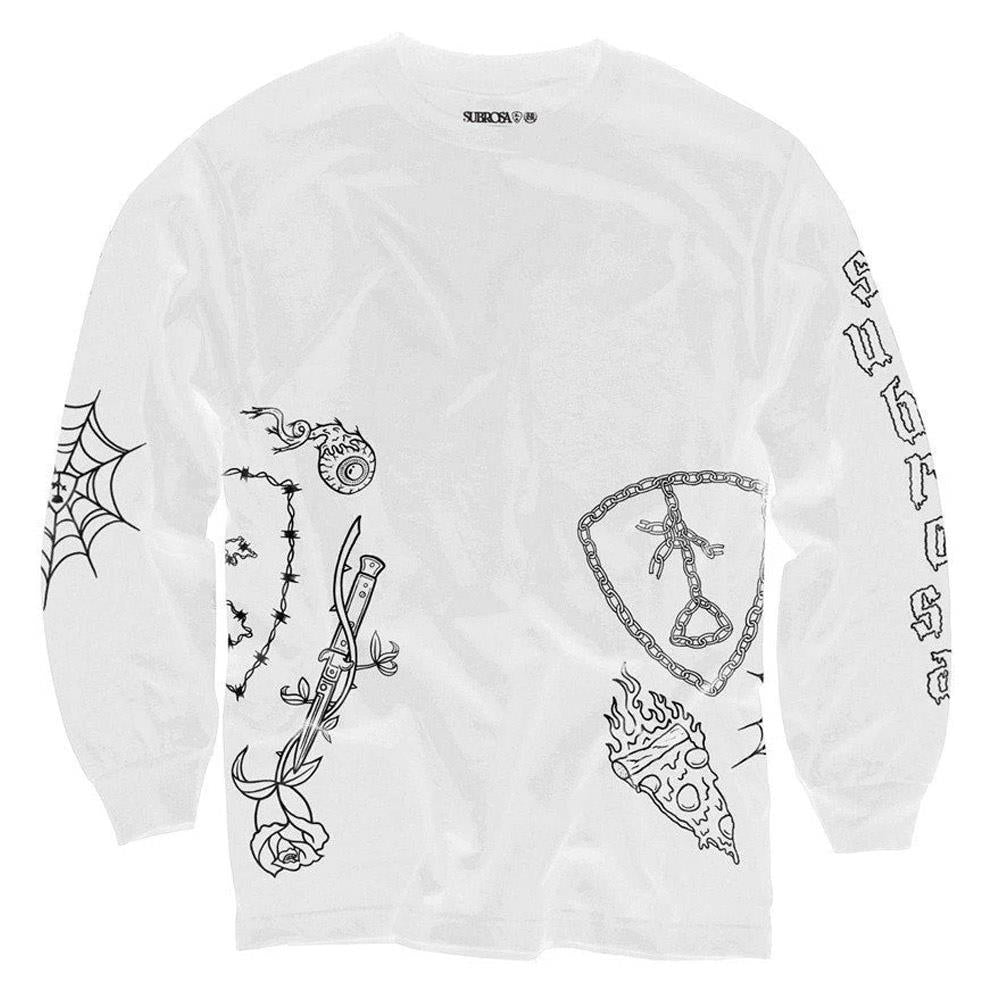 Subrosa Yung Rose Long Sleeve Shirt - White